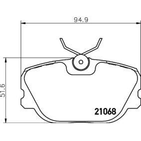 Bremsbeläge für SAAB von MINTEX