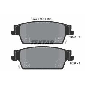 Achetez des Plaquettes de frein TEXTAR 2426601 à prix pour 58,29 €