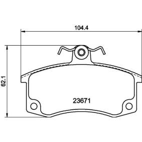 Bremsbeläge für LADA von MINTEX