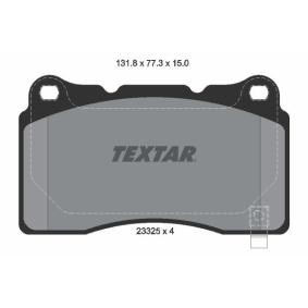 Achetez des Plaquettes de frein TEXTAR 2332501 à prix pour 74,95 €