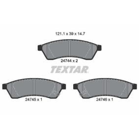 Bremsbeläge für DAEWOO von TEXTAR