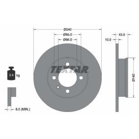 Bremsscheibe 92152500 von TEXTAR günstig für 28,58 € online kaufen