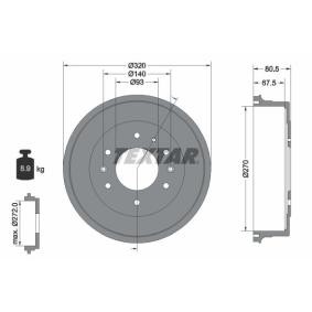 Comprar Tambor de freno de TEXTAR 94033500 a bajo precio de 170,25 €