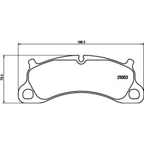 Bremsbeläge für PORSCHE von MINTEX