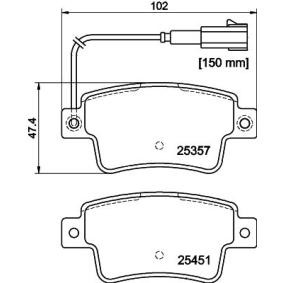 Achetez des Plaquettes de frein MINTEX MDB3261 à prix pour 33,25 €