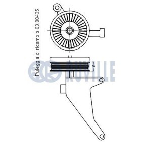 Spannarm, Keilrippenriemen 55639 von RUVILLE günstig für 40,74 € online kaufen