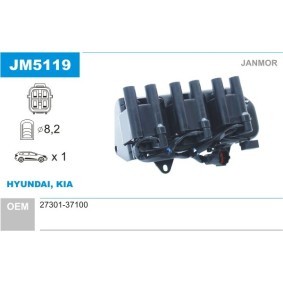 Zündspule JM5119 von JANMOR günstig für 78,36 € online kaufen