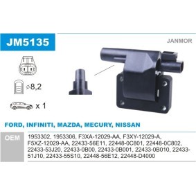Zündspule JM5135 von JANMOR günstig für 89,67 € online kaufen