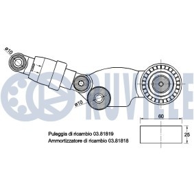 Spannrolle, Zahnriemen 57321 von RUVILLE günstig für 32,52 € online kaufen