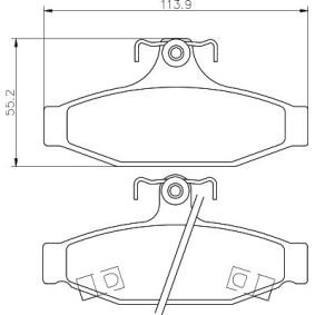 Bremsbeläge MDB2343 von MINTEX günstig für 37,84 € online kaufen