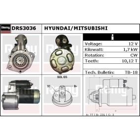 Köp Startmotor av DELCO REMY DRS3036N till det låga priset 2317,56 kr