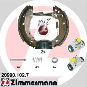 Bremsensatz, Trommelbremse für RENAULT von ZIMMERMANN