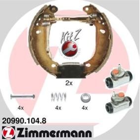 Bremsensatz, Trommelbremse für RENAULT von ZIMMERMANN