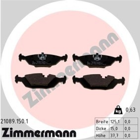 Acquista Kit pastiglie freni da ZIMMERMANN 21089.150.1 a buon mercato per soli 88,74 €