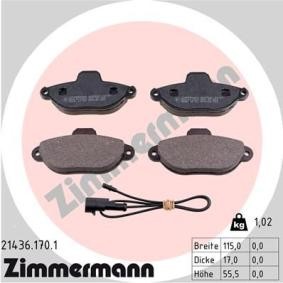 Bremsbeläge 21436.170.1 von ZIMMERMANN günstig für 28,85 € online kaufen