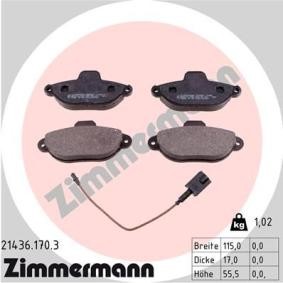 Bremsbeläge 21436.170.3 von ZIMMERMANN günstig für 30,84 € online kaufen