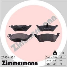 CHRYSLER Bremsbeläge von ZIMMERMANN