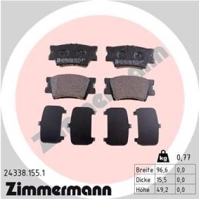 Compre Pastilhas de travão da ZIMMERMANN 24338.155.1 a um preço baixo por 51,61 €