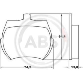 Achetez des Plaquettes de frein A.B.S. 36011 à prix pour 17,93 €