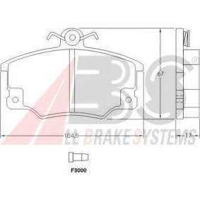 Bremsbeläge für ABARTH von A.B.S.