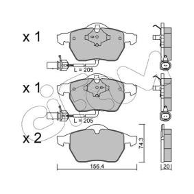 VOLKSWAGEN Bremsbeläge von CIFAM