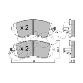 Bremsbeläge 822-500-1 von CIFAM günstig für 89,06 € online kaufen
