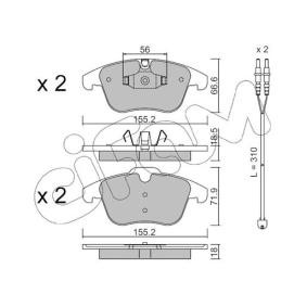 Bremsbeläge 822-675-5K von CIFAM günstig für 84,57 € online kaufen