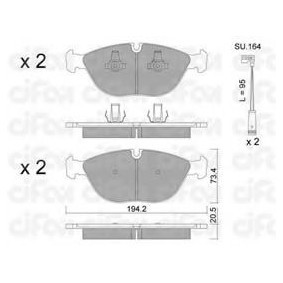 Bremsbeläge 822-828-6K von CIFAM günstig für 93,07 € online kaufen