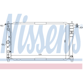Kühler, Motorkühlung 61655 von NISSENS günstig für 91,15 € online kaufen