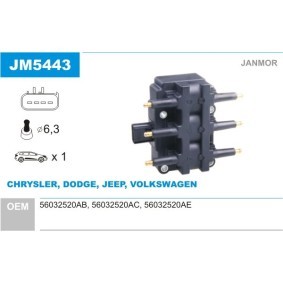 Zündspule JM5443 von JANMOR günstig für 84,18 € online kaufen