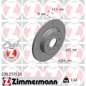 Bremsscheibe 230.2371.20 von ZIMMERMANN günstig für 41,91 € online kaufen