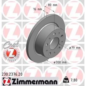 Bremsscheibe 230.2376.20 von ZIMMERMANN günstig für 68,49 € online kaufen