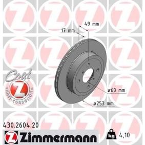 Compre Disco de travão da ZIMMERMANN 430.2604.20 a um preço baixo por 42,84 €