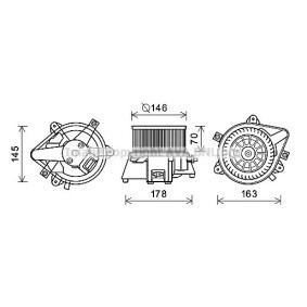 Achetez des Moteur électrique, pulseur d'air d'habitacle PRASCO FT8450 à prix pour 130,13 €
