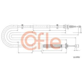 Handbremsseil 12.0703 von COFLE günstig für 28,56 € online kaufen