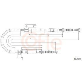 Handbremsseil 17.0602 von COFLE günstig für 20,65 € online kaufen