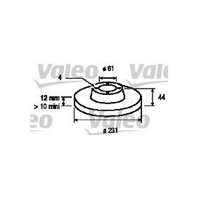 Bremsscheibe 186232 von VALEO günstig für 77,66 € online kaufen