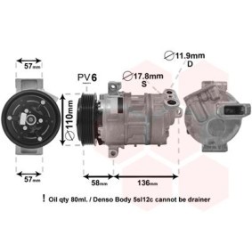 Acquista Compressore aria condizionata da VAN WEZEL 1700K446 a buon mercato per soli 496,14 €
