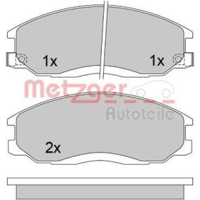 Bremsbeläge für DAEWOO von METZGER