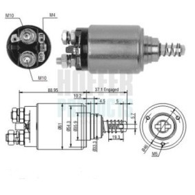 Comprar Solenoide de arranque de HOFFER 6646116 a bajo precio de 36,80 €