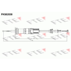Kupplungsseil FKS02030 von FTE günstig für 25,61 € online kaufen