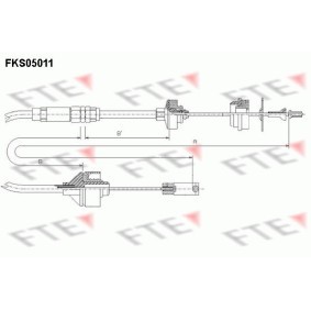 Kupplungsseil FKS05011 von FTE günstig für 30,11 € online kaufen