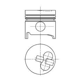 Achetez des Piston de chez KOLBENSCHMIDT en ligne pour DYNA 100 Camion plate-forme/Châssis (LY1_, YY1_) à prix modérés