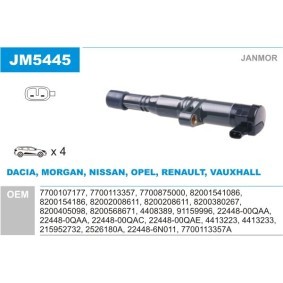 Acquista Bobina d'accensione da JANMOR JM5445 a buon mercato per soli 31,20 €