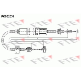 Kupplungsseil FKS02034 von FTE günstig für 23,88 € online kaufen