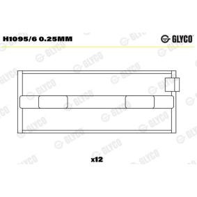 Acquista Bronzine di banco da GLYCO H1095/6 0.25mm a buon mercato per soli 72,95 €