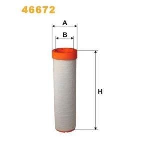 Sekundärluftfilter von WIX FILTERS 46672