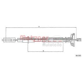 Achetez des Câble d'embrayage METZGER 10.315 à prix pour 9,70 €