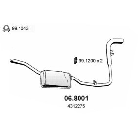 Acquista Silenziatore centrale / posteriore da ASSO 06.8001 a buon mercato per soli 114,14 €