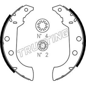 Bremsbackensatz 079.186 von TRUSTING günstig für 47,73 € online kaufen